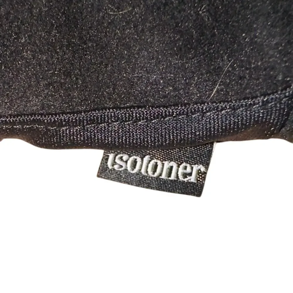 Isotoner Black Faux Suede Faux‎ Fur Lined Winter Gloves One Size